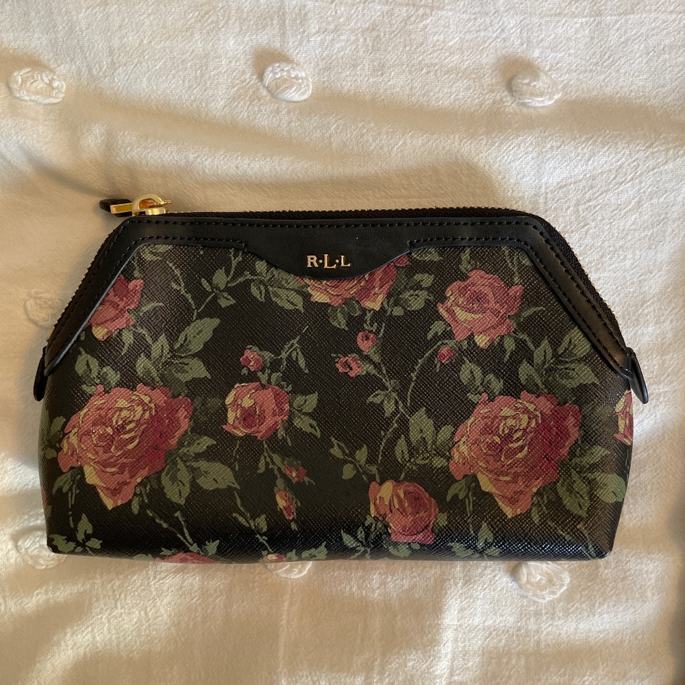 Flowered Ralph Lauren Makeup Bag